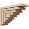 Ekena Millwork 5"W x 15"D x 10"H Classic Landon Rough Cedar Woodgrain TimberThane Corbel, Primed Tan CORUR05X15X10LANRCPR - alternate 1